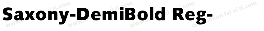 Saxony-DemiBold Reg字体转换